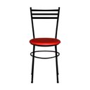 Ver imagem 3 de 6 Cadeiras Epoxi Preta para Cozinha:vermelho