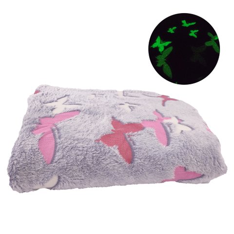 Cobertor Manta Mantinha Infantil Brilha no Escuro Florescente