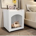 Ver imagem 2 de Mesa Cabeceira Casinha de Cachorro/gato Pet Branco