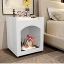 Ver imagem 1 de Mesa Cabeceira Casinha de Cachorro/gato Pet Branco