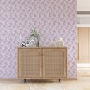 Ver imagem 2 de Papel de Parede Arabesco Roxo Textura Gh Papel de Parede 3,3m