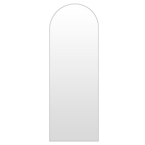 Espelho Vitral 150x50cm Suporte de Parede Moldura em Couro Ecológico