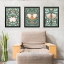 Ver imagem 1 de Kit 3 Quadros Decorativos Borboletas Boho 45x34cm:moldura Branca