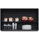 Ver imagem 3 de Armário Aéreo para Cozinha 100cm Luna M05 Preto - Inoviza