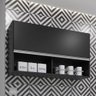 Armário Aéreo para Cozinha 100cm Luna M05 Preto - Inoviza - 2