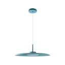 Ver imagem 1 de Lustre Pendente Dot Slim Redondo Azul Mar 55cm LED 3000k 19W Bivolt