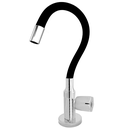 Ver imagem 1 de Torneira de Cozinha Gourmet Bancada Bica Flexível Preta Silicone e Inox 1/4 de Volta Volante C50