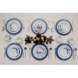 Aparelho de Jantar e Chá Porcelana Schmidt 30 Peças - Dec. Cora - 3