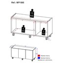 Ver imagem 3 de Rack para Tv até 32 Polegadas com 3 Portas e Rodízios Multimóveis Mp1065 Branco