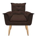 Ver imagem 3 de Poltrona Opala Susi para Amamentação Decorativa Tecido Suede Para, Quarto,sala de Estar, Recepção Pé