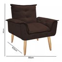 Ver imagem 6 de Poltrona Opala Susi para Amamentação Decorativa Tecido Suede Para, Quarto,sala de Estar, Recepção Pé