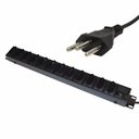 Ver imagem 1 de Régua 12 Tomadas Rack 19 - 110v/220v - 2000 watts Padrão Novo