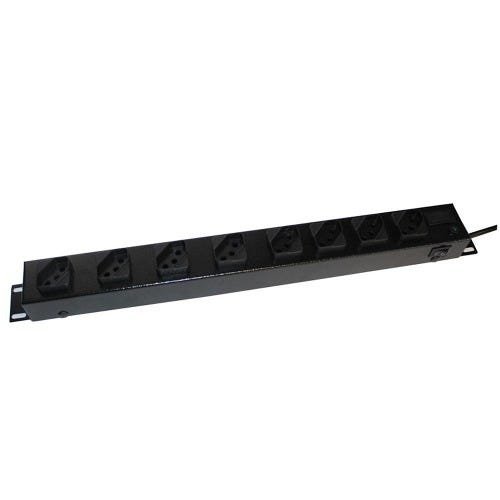 3 Réguas 8 tomadas Rack 19 110v/220v 2200 Watts - 1
