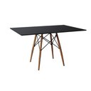 Ver imagem 1 de Mesa de Jantar Eiffel Retangular 120cm Tampo de Madeira Preta