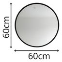 Ver imagem 3 de Espelho 60cm Redondo com Borda Flexível de PVC Preta