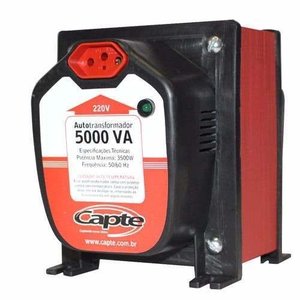 Auto transformador 5000VA/ 3500W  bivolt 110V/220V Tripolar Capte com LED