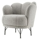 Ver imagem 1 de Poltrona Decorativa Organica Flora Pes Ferro Boucle Tce 1018 Moll