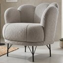 Ver imagem 2 de Poltrona Decorativa Organica Flora Pes Ferro Boucle Tce 1018 Moll