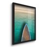 Quadro Decorativo Barco Praia Mar Canoa 45x33 C/vidro - 2