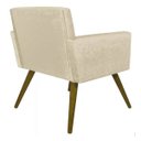 Ver imagem 2 de Kit 2 Poltronas Decorativa Pés Palito Nina Corino Bege - Ds Móveis