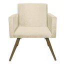 Ver imagem 3 de Kit 2 Poltronas Decorativa Pés Palito Nina Corino Bege - Ds Móveis
