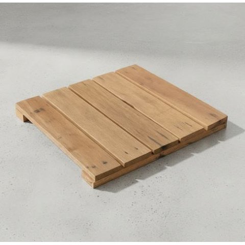 Deck Eucalipto 40x40cm Decorativo para Jardim Varanda e Base para Botijão