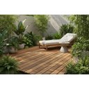 Ver imagem 2 de Deck Eucalipto 40x40cm Decorativo para Jardim Varanda e Base para Botijão