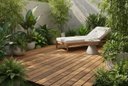 Ver imagem 2 de Deck Eucalipto 40x40cm Decorativo para Jardim Varanda e Base para Botijão