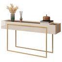 Ver imagem 7 de Kit Aparador e Mesa de Centro para Sala de Estar Pés Industrial Malika D05 Off White - Lyam Decor