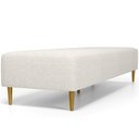 Ver imagem 7 de Puff Decorativo Sala de Estar Bali W01 Pés Palito 210x60cm Linho Champagne - Lyam Decor