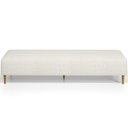 Ver imagem 5 de Puff Decorativo Sala de Estar Bali W01 Pés Palito 210x60cm Linho Champagne - Lyam Decor