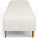 Ver imagem 6 de Puff Decorativo Sala de Estar Bali W01 Pés Palito 210x60cm Linho Champagne - Lyam Decor