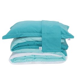 Kit Edredom Linho Colorful Casal King 5 Peças 100% Poliéster - Verde - 8