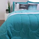 Ver imagem 6 de Kit Edredom Linho Colorful Casal King 5 Peças 100% Poliéster - Verde