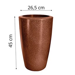 Vaso Plantas Cônico Cor Ferrugem Nutriplan Classic Nº 46 - 2