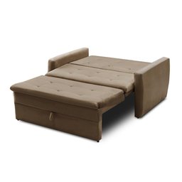Sofá Cama Jade 1,36m Suede Cappuccino Adonai Estofados - 2
