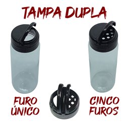 Pote Tempero Kit 10 Pote Tampa Dosadora Dupla Mantimento 140 - 3