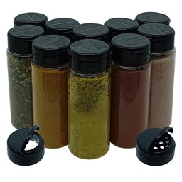 Pote Tempero Kit 10 Pote Tampa Dosadora Dupla Mantimento 140 - 1