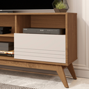 Ver imagem 4 de Rack para Sala Pés em Madeira Material em Mdf Kairo Wood - Via Nossa:freijo/off White