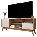 Ver imagem 1 de Rack para Sala Pés em Madeira Material em Mdf Kairo Wood - Via Nossa:freijo/off White