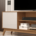 Ver imagem 3 de Rack para Sala Pés em Madeira Material em Mdf Kairo Wood - Via Nossa:freijo/off White