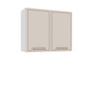 Ver imagem 2 de Armário de Cozinha Aéreo Amara 80x66cm com 2 Portas Branco/Creme 250022