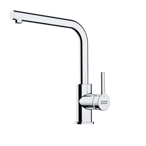Misturador Franke Monocomando Mesa Lina em Inox Alto Brilho c/ Bica em L Alta Giratoria 18294