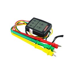 Fasímetro Trifásico Detecção Fase Com Pontas Prova Spi-500 Portátil Com Estojo - 2