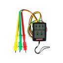 Ver imagem 1 de Fasímetro Trifásico Detecção Fase Com Pontas Prova Spi-500 Portátil Com Estojo