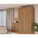 Ver imagem 5 de Guarda Roupa 2 Portas de Correr e 2 Gavetas N571 Branco - Kappesberg
