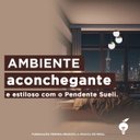 Ver imagem 3 de Pendente Dourado Triplo para Sala de Jantar Escada Corredor Lateral Globo Vidro Leitoso Bivolt