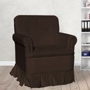 Ver imagem 2 de Poltrona Para Quarto Amamentação Com Balanço Suede Estopar Laura Suede Marrom