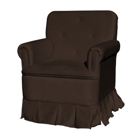 Poltrona Para Quarto Amamentação Com Balanço Suede Estopar Laura Suede Marrom
