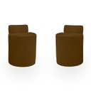 Ver imagem 1 de Kit Puff Banqueta Alto Confortável Reforçado Minimalista Roma Suede